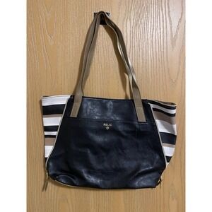 Relic Fossil  tote shoulder bag purse brown/white Nice!Roomy! Preowned...